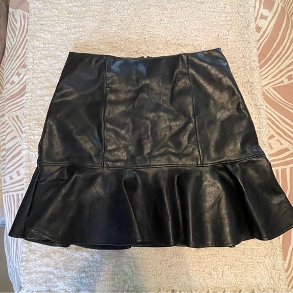 Vegan Leather Mini Skirt - Picture 1 of 2